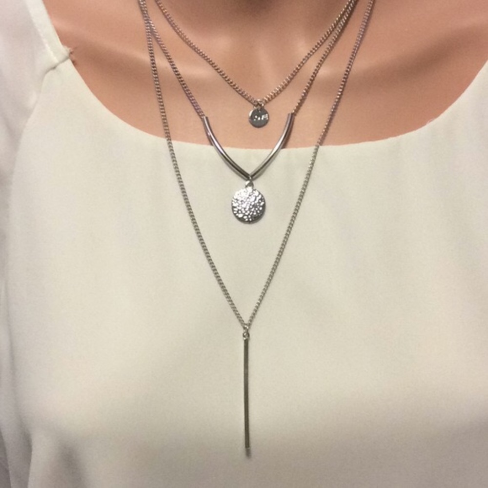 ⭐️Discount Shipping⭐️ Three Layer Charm Necklace